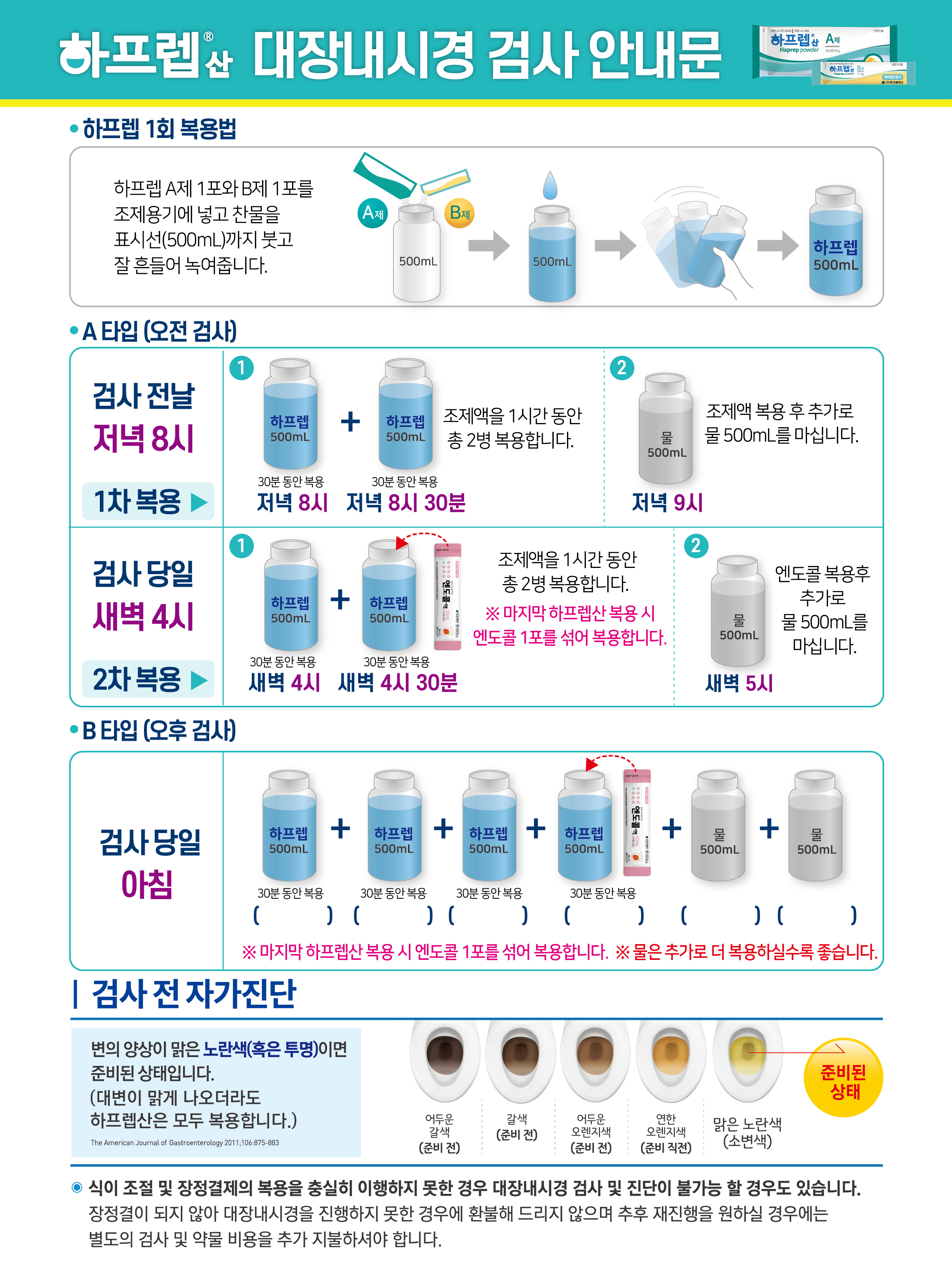 대장약 하프렙산 복용법